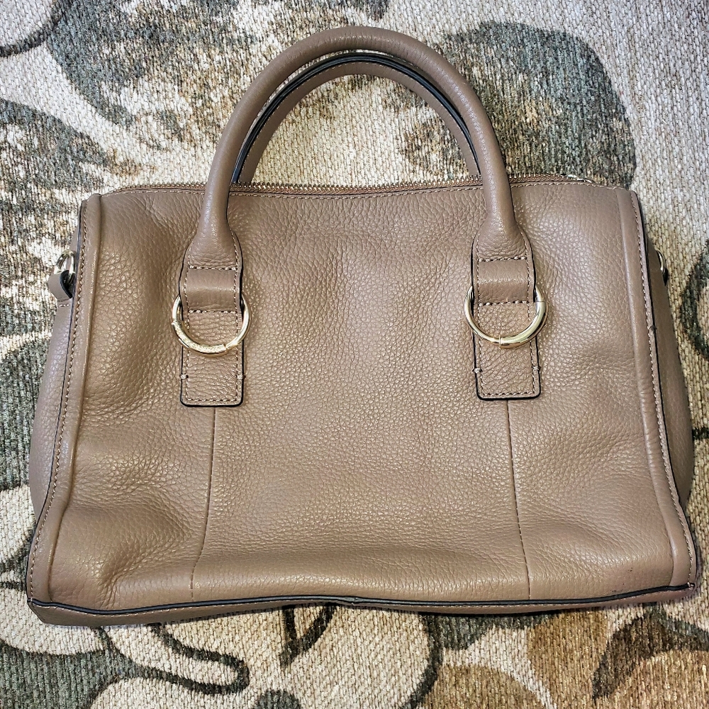 14) VINCE CAMUTO "Caia" Leather Satchel Purse - Deep Moss